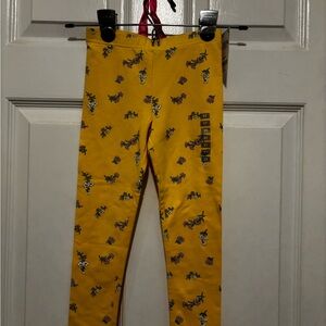 NWT OshKosh B'gosh Yellow Floral Leggings/pants 5T